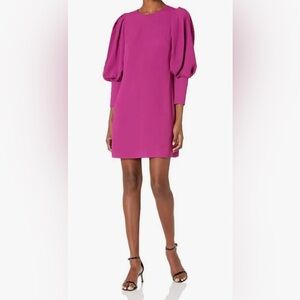 Eliza J Fusica Shift Dress with Baloon Sleeves Sz 4